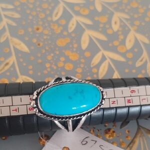 Large Oval Turquoise Ring